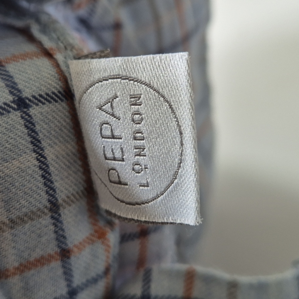 Pepa London Plaid Peter Pan Collar Button Down Shirt Blouse - Picture 7 of 8